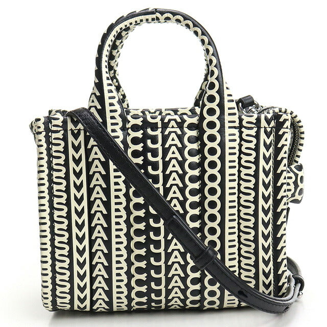マーク・ジェイコブス トートバッグ レディース ブランド MARC JACOBS THE MICRO TOTE レザー ベトナム H052L03FA22 BLACK-WHITE ブラック バッグ MAJH052L03FA22011