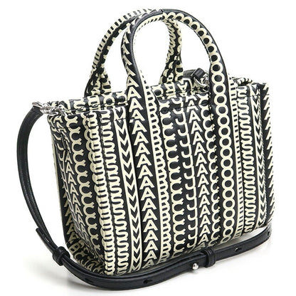 マーク・ジェイコブス トートバッグ レディース ブランド MARC JACOBS THE MICRO TOTE レザー ベトナム H052L03FA22 BLACK-WHITE ブラック バッグ MAJH052L03FA22011