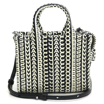 マーク・ジェイコブス トートバッグ レディース ブランド MARC JACOBS THE MICRO TOTE レザー ベトナム H052L03FA22 BLACK-WHITE ブラック バッグ MAJH052L03FA22011
