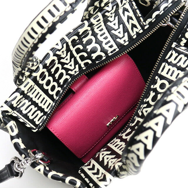 マーク・ジェイコブス トートバッグ レディース ブランド MARC JACOBS THE MICRO TOTE レザー ベトナム H052L03FA22 BLACK-WHITE ブラック バッグ MAJH052L03FA22011