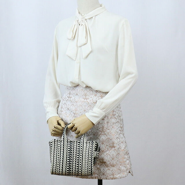 マーク・ジェイコブス トートバッグ レディース ブランド MARC JACOBS THE MICRO TOTE レザー ベトナム H052L03FA22 BLACK-WHITE ブラック バッグ MAJH052L03FA22011