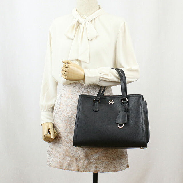 マイケル・コース トートバッグ レディース ブランド MICHAEL KORS CHANTAL レザー バングラデシュ 30F2G7CS2T BLACK ブラック バッグ MIK30F2G7CS2T011