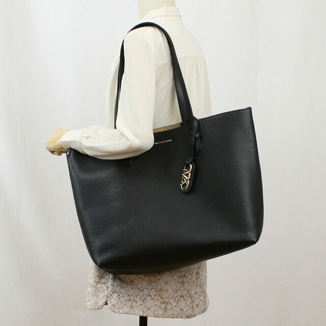 マイケル・コース トートバッグ レディース ブランド MICHAEL KORS ELIZA レザー バングラデシュ 30F3GZAT4T BLACK ブラック バッグ MIK30F3GZAT4T011