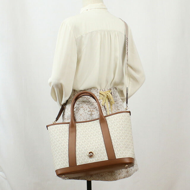 マイケル・コース トートバッグ レディース ブランド MICHAEL KORS LUISA インドネシア 30R4G99S2V VANILLA-LUGG ホワイト系 バッグ MIK30R4G99S2V011