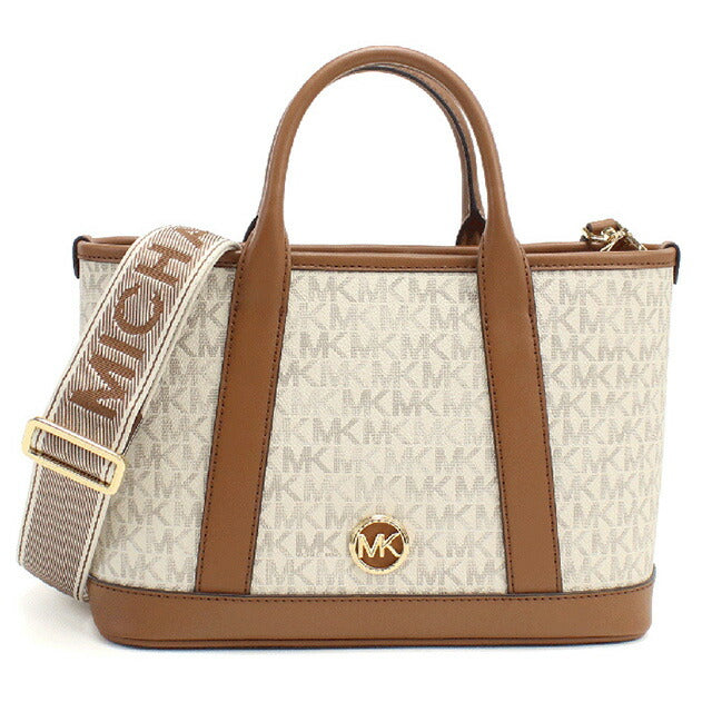 マイケル・コース トートバッグ レディース ブランド MICHAEL KORS LUISA インドネシア 30R4G99T1V VANILLA-LUGG ホワイト系 ブラウン系 バッグ MIK30R4G99T1V011