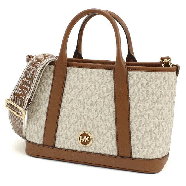 マイケル・コース トートバッグ レディース ブランド MICHAEL KORS LUISA インドネシア 30R4G99T1V VANILLA-LUGG ホワイト系 ブラウン系 バッグ MIK30R4G99T1V011
