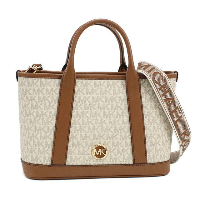 マイケル・コース トートバッグ レディース ブランド MICHAEL KORS LUISA インドネシア 30R4G99T1V VANILLA-LUGG ホワイト系 ブラウン系 バッグ MIK30R4G99T1V011
