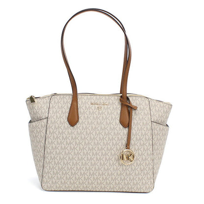 マイケルコース トートバッグ レディース ブランド Michael Kors MARILYN ミャンマー 30S2G6AT2B VANILLA-ACRN　ホワイト系 ブラウン系 MIK30S2G6AT2B011