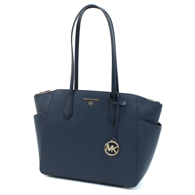 新品　MICHAEL KORS ネイビー トートバッグ MICHAEL KORS ネイビー トートバッグ - メルカリ