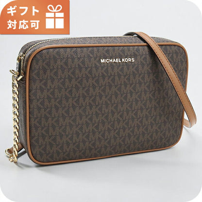 マイケルコース 斜め掛け ショルダーバッグ レディース ブランド MICHAEL KORS JET SET 32F1GJ6C7B ブラウン MIK32F1GJ6C7B021