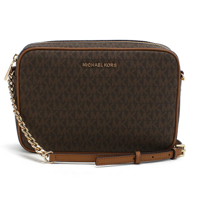 マイケルコース 斜め掛け ショルダーバッグ レディース ブランド MICHAEL KORS JET SET 32F1GJ6C7B ブラウン MIK32F1GJ6C7B021