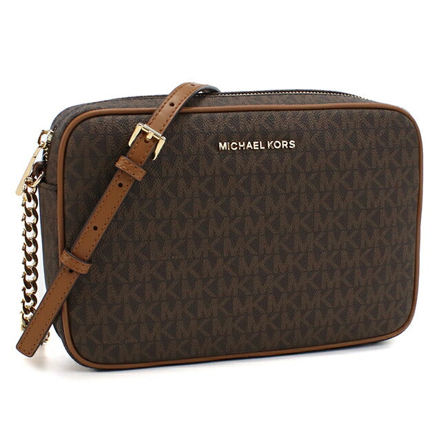 マイケルコース 斜め掛け ショルダーバッグ レディース ブランド MICHAEL KORS JET SET 32F1GJ6C7B ブラウン MIK32F1GJ6C7B021