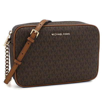 マイケルコース 斜め掛け ショルダーバッグ レディース ブランド MICHAEL KORS JET SET 32F1GJ6C7B ブラウン MIK32F1GJ6C7B021