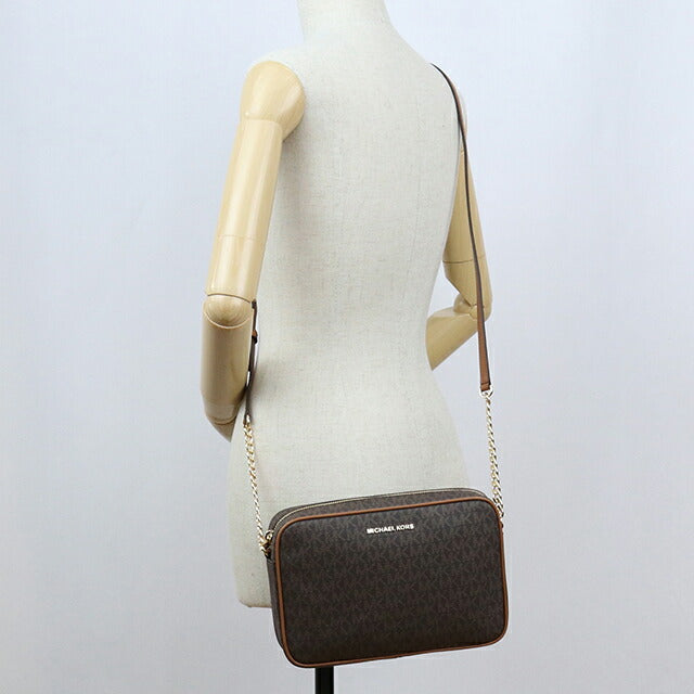 マイケルコース 斜め掛け ショルダーバッグ レディース ブランド MICHAEL KORS JET SET 32F1GJ6C7B ブラウン MIK32F1GJ6C7B021
