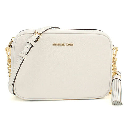 マイケルコース 斜め掛け ショルダーバッグ レディース ブランド MICHAEL KORS JET SET  レザー 32F7GGNM8L ホワイト MIK32F7GGNM8L091