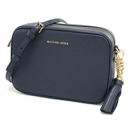 マイケルコース 斜め掛け ショルダーバッグ レディース ブランド MICHAEL KORS JET SET レザー 32F7GGNM8L ネイビー MIK32F7GGNM8L101