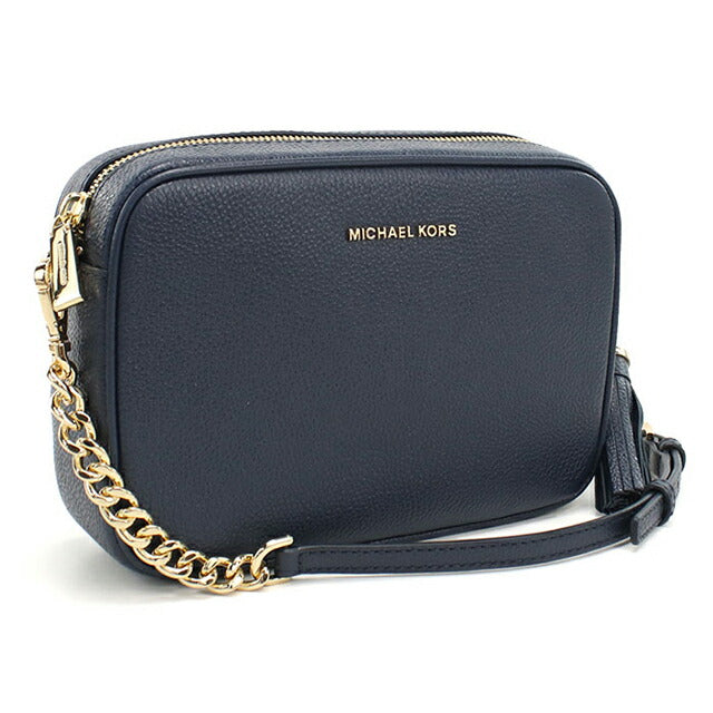 マイケルコース 斜め掛け ショルダーバッグ レディース ブランド MICHAEL KORS JET SET レザー 32F7GGNM8L ネイビー MIK32F7GGNM8L101