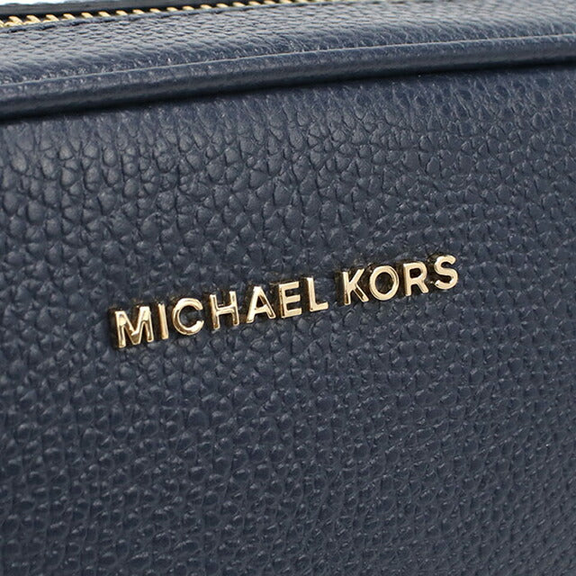 マイケルコース 斜め掛け ショルダーバッグ レディース ブランド MICHAEL KORS JET SET レザー 32F7GGNM8L ネイビー MIK32F7GGNM8L101