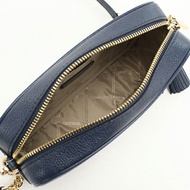 マイケルコース 斜め掛け ショルダーバッグ レディース ブランド MICHAEL KORS JET SET レザー 32F7GGNM8L ネイビー MIK32F7GGNM8L101