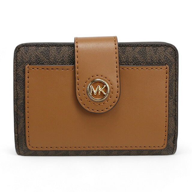 マイケル・コース 二折財布小銭入付き レディース ブランド MICHAEL KORS MK CHARM インドネシア 32R4G0KF5B BRN-ACORN 財布 MIK32R4G0KF5B021