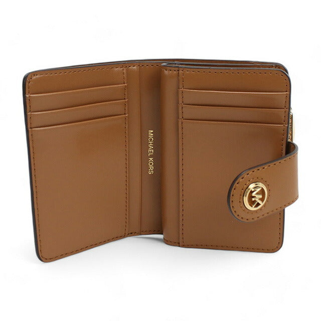 マイケル・コース 二折財布小銭入付き レディース ブランド MICHAEL KORS MK CHARM インドネシア 32R4G0KF5B BRN-ACORN 財布 MIK32R4G0KF5B021
