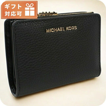 マイケル・コース 二折財布小銭入付き レディース ブランド MICHAEL KORS EMPIRE レザー カンボジア 32S4G8ED7L BLACK ブラック 財布 MIK32S4G8ED7L011