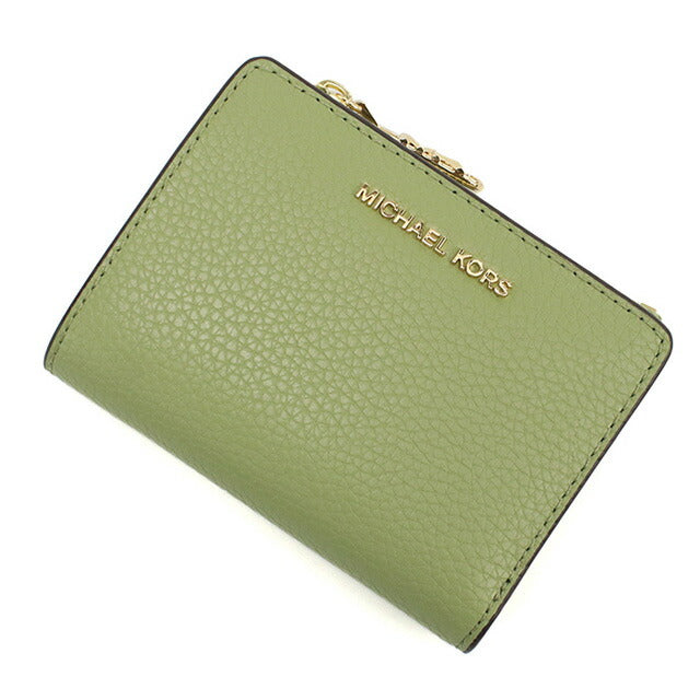 マイケル・コース 二折財布小銭入付き レディース ブランド MICHAEL KORS EMPIRE レザー カンボジア 32S4G8ED7L LIGHT SAGE グリーン系 財布 MIK32S4G8ED7L021