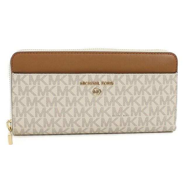 マイケルコース 長財布ラウンドファスナー レディース ブランド MICHAEL KORS JET SET CHARM レザー 32T0GT9E8B ホワイト 財布 MIK32T0GT9E8B011