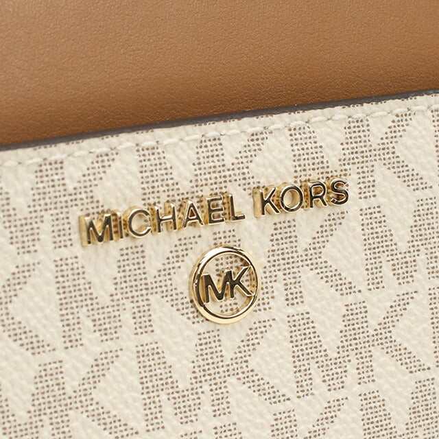 マイケルコース 長財布ラウンドファスナー レディース ブランド MICHAEL KORS JET SET CHARM レザー 32T0GT9E8B ホワイト 財布 MIK32T0GT9E8B011