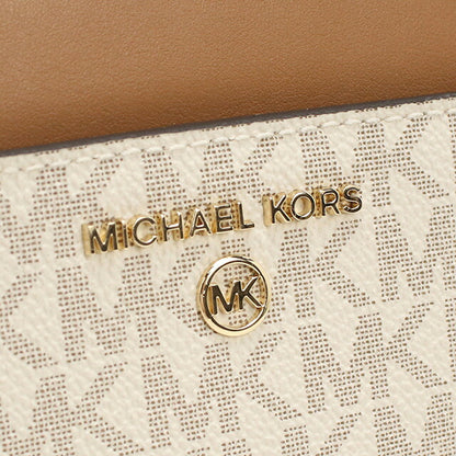 マイケルコース 長財布ラウンドファスナー レディース ブランド MICHAEL KORS JET SET CHARM レザー 32T0GT9E8B ホワイト 財布 MIK32T0GT9E8B011