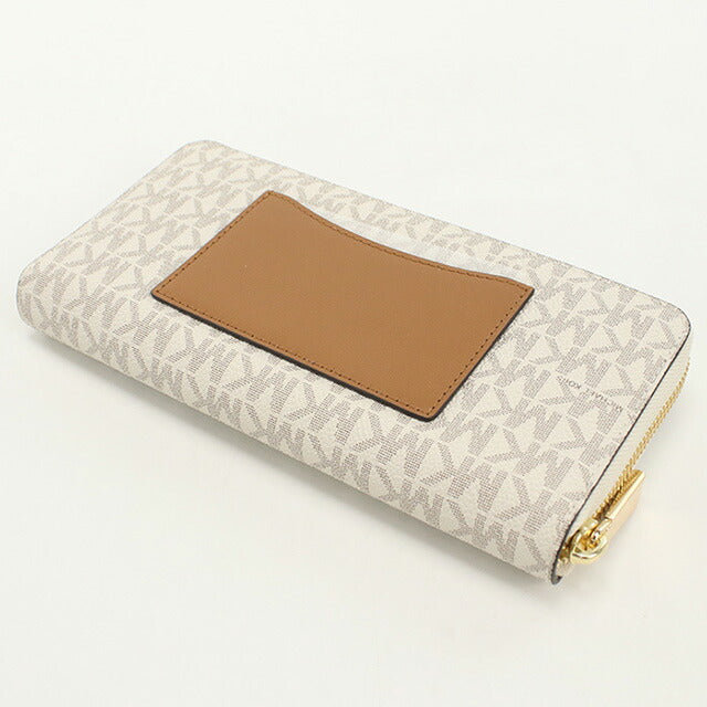 マイケルコース 長財布ラウンドファスナー レディース ブランド MICHAEL KORS JET SET CHARM レザー 32T0GT9E8B ホワイト 財布 MIK32T0GT9E8B011