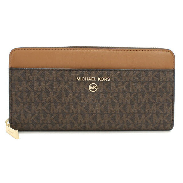 マイケルコース 長財布ラウンドファスナー レディース ブランド MICHAEL KORS JET SET CHARM レザー 32T0GT9E8B ブラウン 財布 MIK32T0GT9E8B021