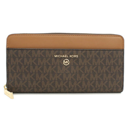 マイケルコース 長財布ラウンドファスナー レディース ブランド MICHAEL KORS JET SET CHARM レザー 32T0GT9E8B ブラウン 財布 MIK32T0GT9E8B021