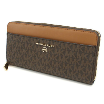 マイケルコース 長財布ラウンドファスナー レディース ブランド MICHAEL KORS JET SET CHARM レザー 32T0GT9E8B ブラウン 財布 MIK32T0GT9E8B021