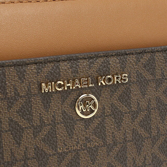 マイケルコース 長財布ラウンドファスナー レディース ブランド MICHAEL KORS JET SET CHARM レザー 32T0GT9E8B ブラウン 財布 MIK32T0GT9E8B021