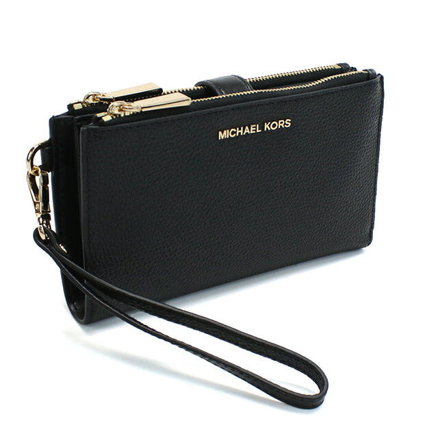 マイケル・コース 長財布ニ折小銭入付き レディース ブランド MICHAEL KORS JET SET レザー ベトナム 34F9GAFW4L BLACK ブラック 財布 MIK34F9GAFW4L011