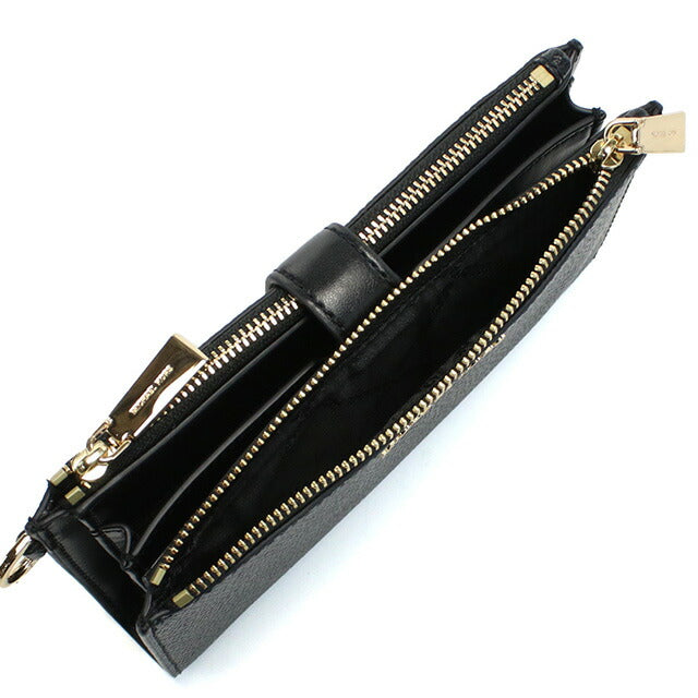 マイケル・コース 長財布ニ折小銭入付き レディース ブランド MICHAEL KORS JET SET レザー ベトナム 34F9GAFW4L BLACK ブラック 財布 MIK34F9GAFW4L011