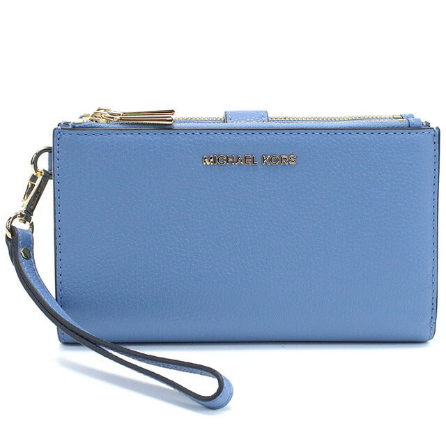 マイケル・コース 長財布ニ折小銭入付き レディース ブランド MICHAEL KORS JET SET レザー ミャンマー 34F9GAFW4L FRENCH BLUE ブルー系 財布 MIK34F9GAFW4L031