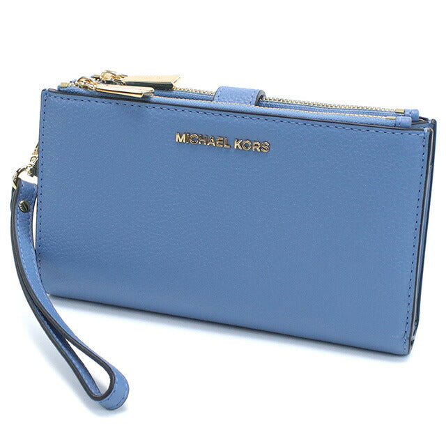 マイケル・コース 長財布ニ折小銭入付き レディース ブランド MICHAEL KORS JET SET レザー ミャンマー 34F9GAFW4L FRENCH BLUE ブルー系 財布 MIK34F9GAFW4L031