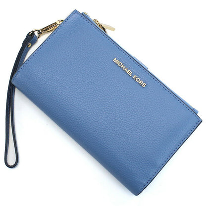 マイケル・コース 長財布ニ折小銭入付き レディース ブランド MICHAEL KORS JET SET レザー ミャンマー 34F9GAFW4L FRENCH BLUE ブルー系 財布 MIK34F9GAFW4L031