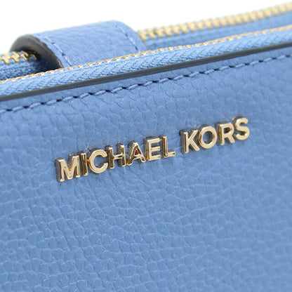 マイケル・コース 長財布ニ折小銭入付き レディース ブランド MICHAEL KORS JET SET レザー ミャンマー 34F9GAFW4L FRENCH BLUE ブルー系 財布 MIK34F9GAFW4L031