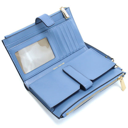 マイケル・コース 長財布ニ折小銭入付き レディース ブランド MICHAEL KORS JET SET レザー ミャンマー 34F9GAFW4L FRENCH BLUE ブルー系 財布 MIK34F9GAFW4L031