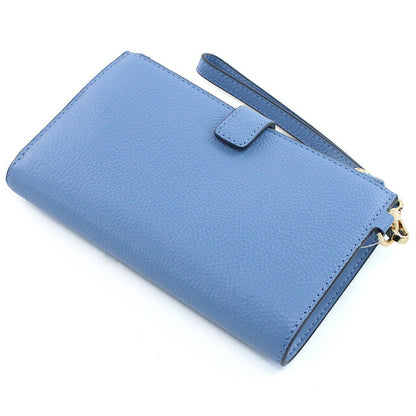 マイケル・コース 長財布ニ折小銭入付き レディース ブランド MICHAEL KORS JET SET レザー ミャンマー 34F9GAFW4L FRENCH BLUE ブルー系 財布 MIK34F9GAFW4L031