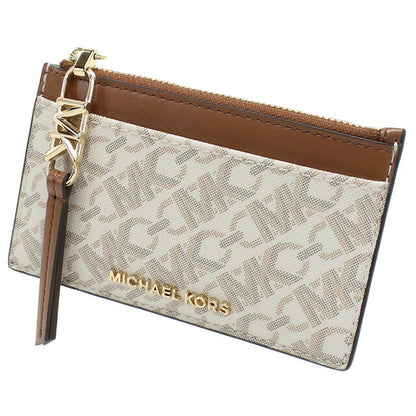 マイケル・コース 小銭入れ レディース ブランド MICHAEL KORS EMPIRE インドネシア 34H3G8ED1B VANILLA-LUGG ホワイト系 ブラウン系 財布 MIK34H3G8ED1B011