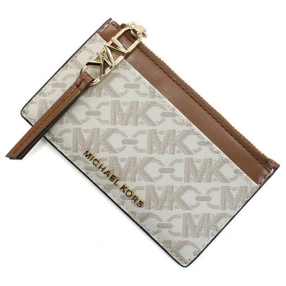 マイケル・コース 小銭入れ レディース ブランド MICHAEL KORS EMPIRE インドネシア 34H3G8ED1B VANILLA-LUGG ホワイト系 ブラウン系 財布 MIK34H3G8ED1B011