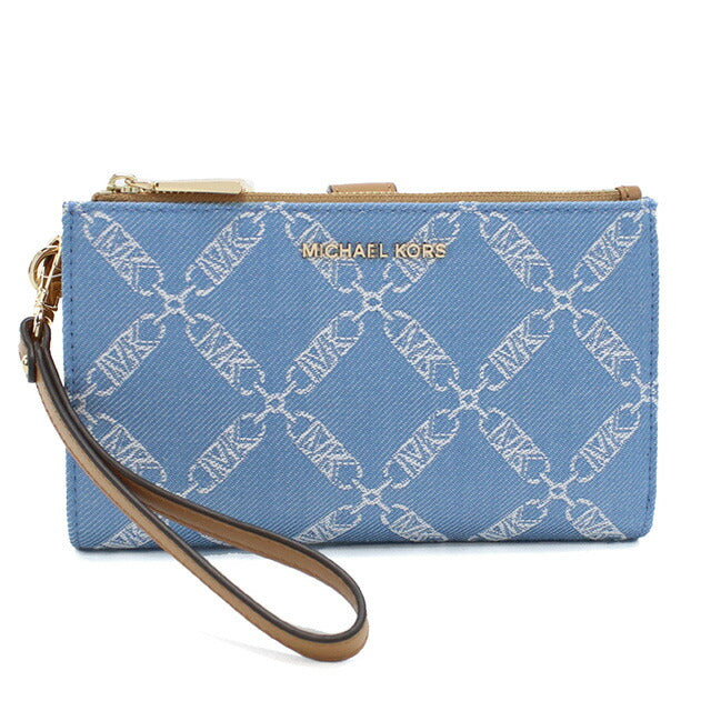 マイケル・コース 長財布ニ折小銭入付き レディース ブランド MICHAEL KORS JET SET ベトナム 34R4GJ6W4U DENIM MULTI ブルー系 財布 MIK34R4GJ6W4U011