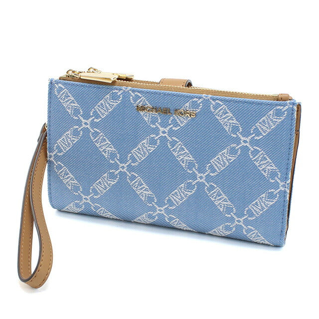 マイケル・コース 長財布ニ折小銭入付き レディース ブランド MICHAEL KORS JET SET ベトナム 34R4GJ6W4U DENIM MULTI ブルー系 財布 MIK34R4GJ6W4U011