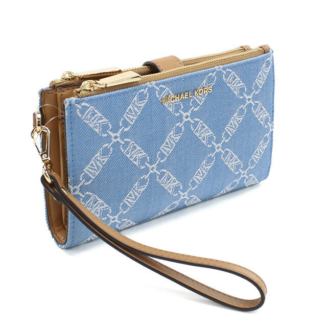 マイケル・コース 長財布ニ折小銭入付き レディース ブランド MICHAEL KORS JET SET ベトナム 34R4GJ6W4U DENIM MULTI ブルー系 財布 MIK34R4GJ6W4U011