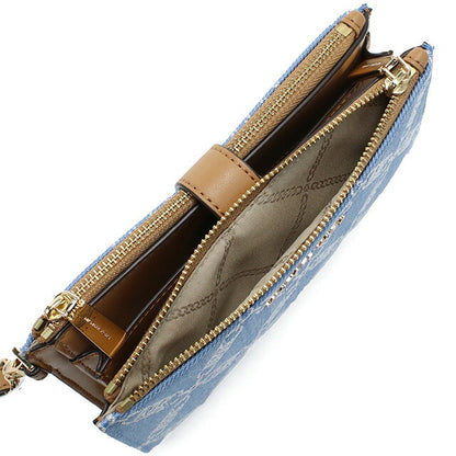 マイケル・コース 長財布ニ折小銭入付き レディース ブランド MICHAEL KORS JET SET ベトナム 34R4GJ6W4U DENIM MULTI ブルー系 財布 MIK34R4GJ6W4U011