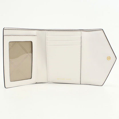 マイケルコース 三折財布小銭入付き レディース ブランド MICHAEL KORS GREENWICH レザー 34S1GNME6L ホワイト 財布 MIK34S1GNME6L051